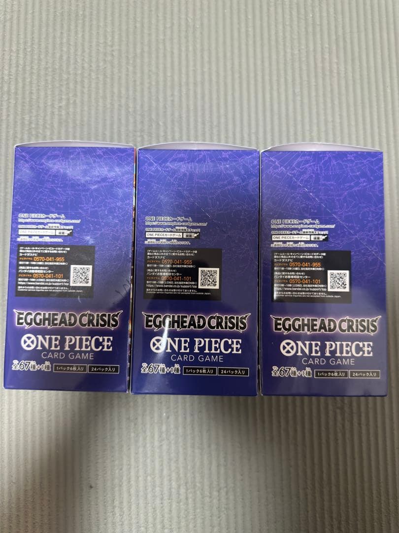 EGGHEAD CRISIS ONE PIECE カードゲーム 3box