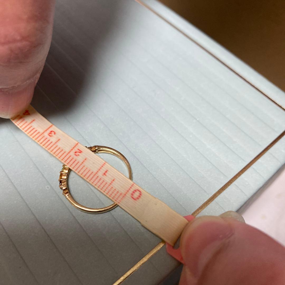 ち*ん様 ジュエリーツツミ K10イエローゴールド マルチストーンリング