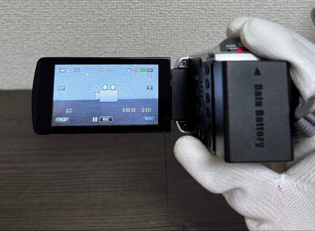 【美品】GZ-HM199-S JVC ハンディ ビデオカメラ 本体