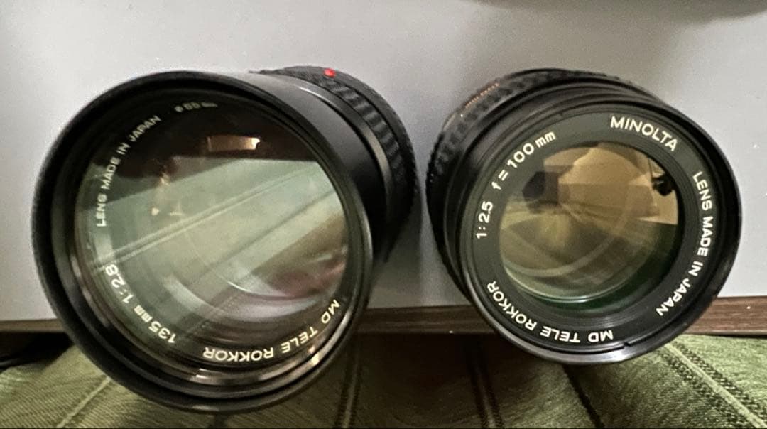 MINOLTA XD 50th レンズ2本