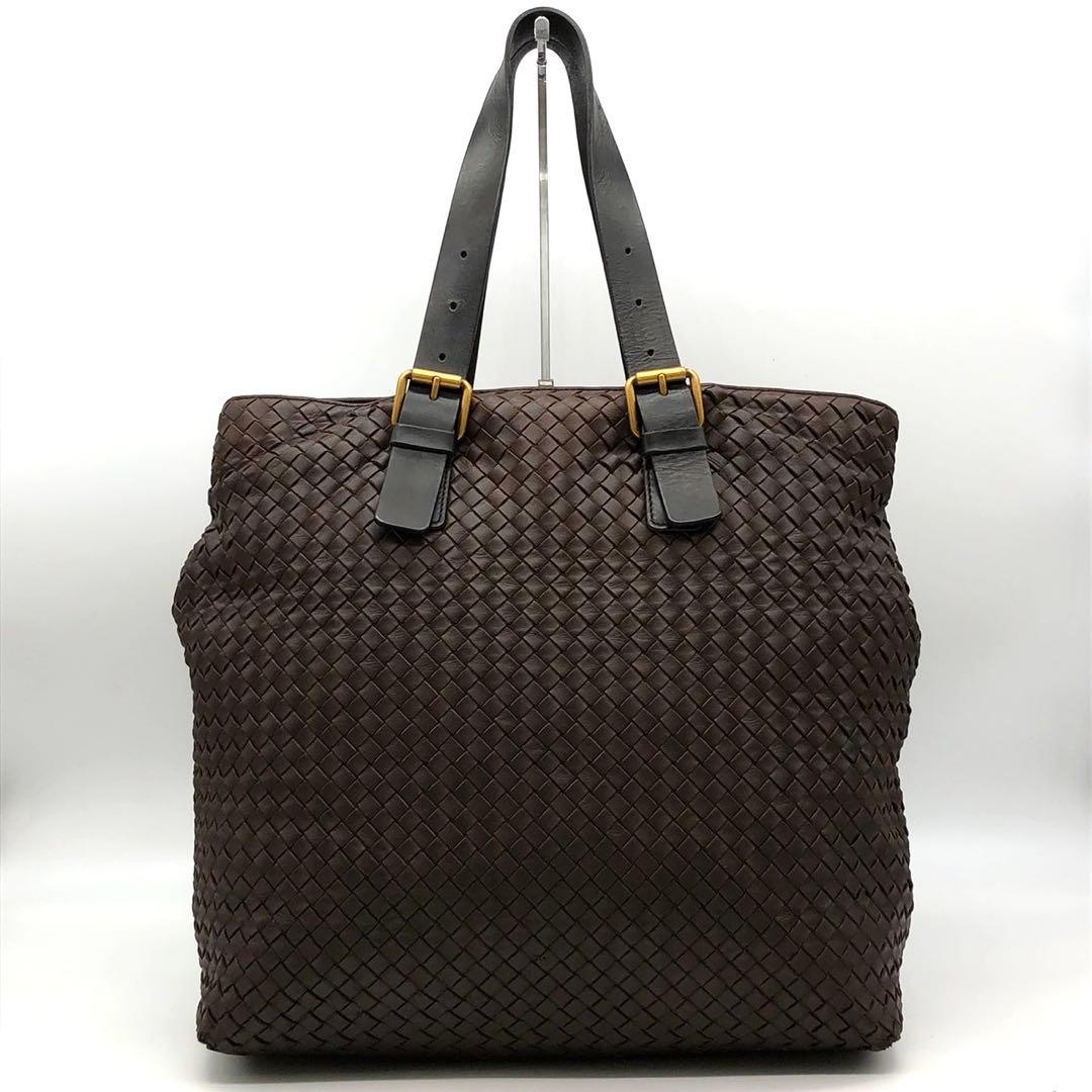 ボッテガヴェネタ トートバッグ イントレチャート A4可能 大容量 レザー