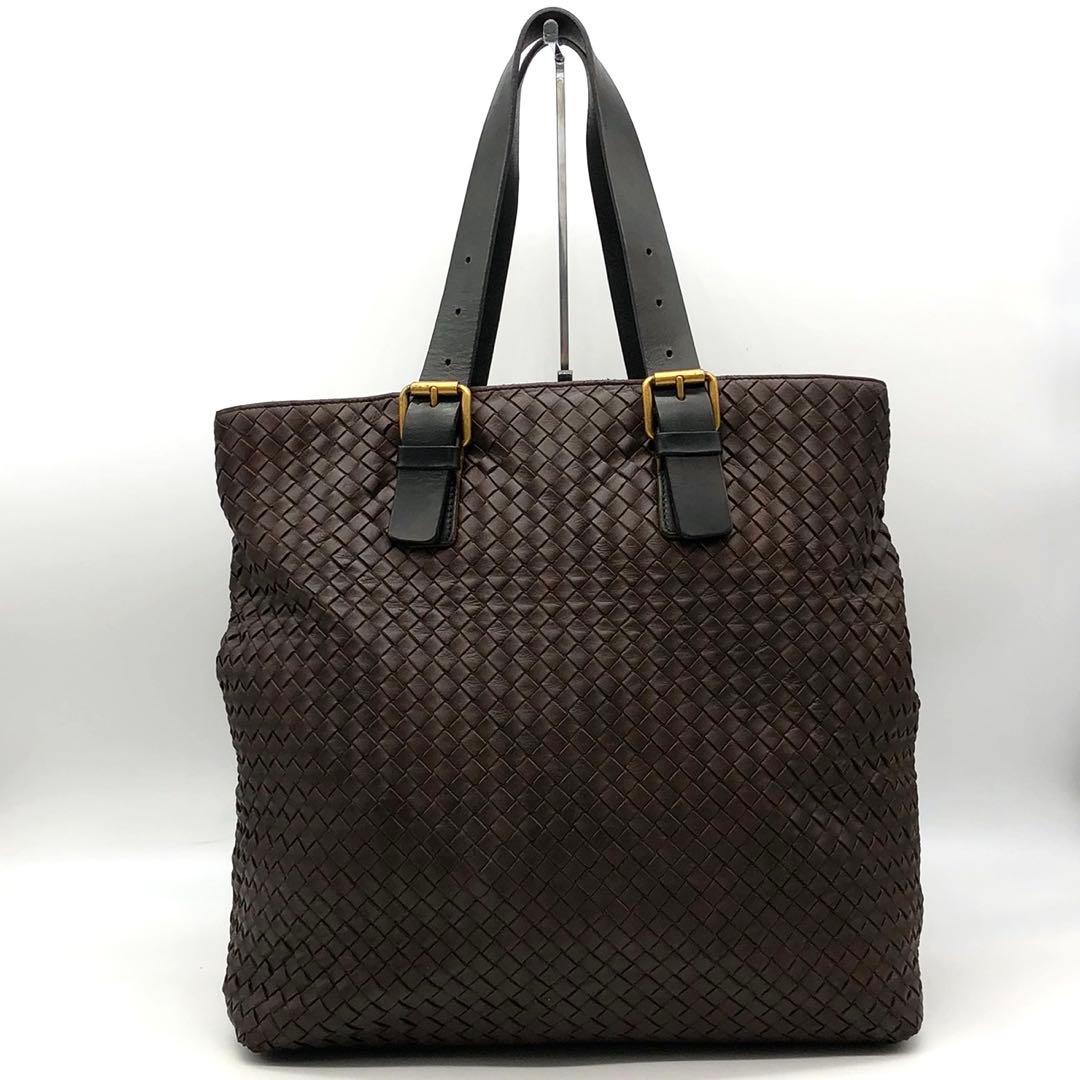 ボッテガヴェネタ トートバッグ イントレチャート A4可能 大容量 レザー