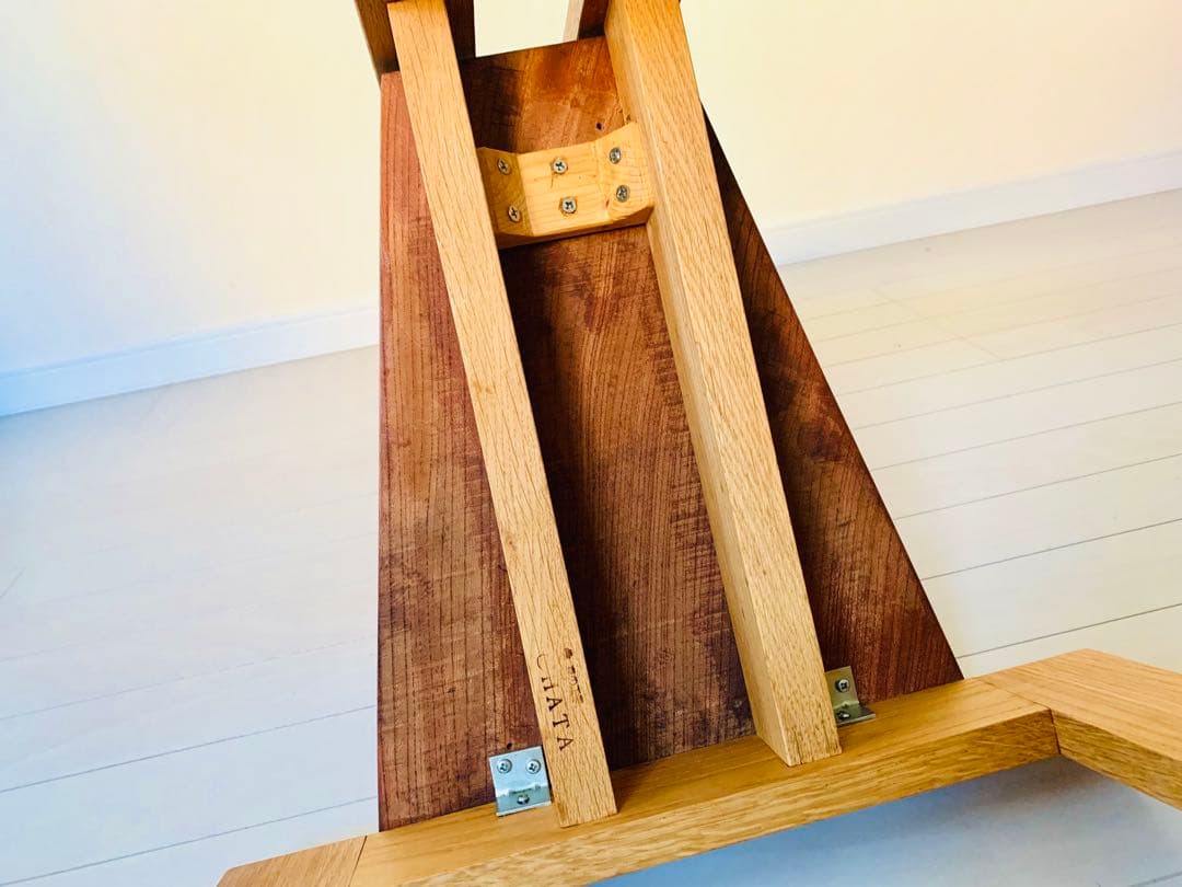 ◆森の工房CHATA◆ハイバックデザインチェア木製 高背椅子 架台