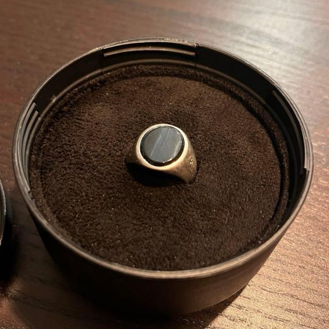 Tom Wood Oval Blue Hawk Eye リング size:52