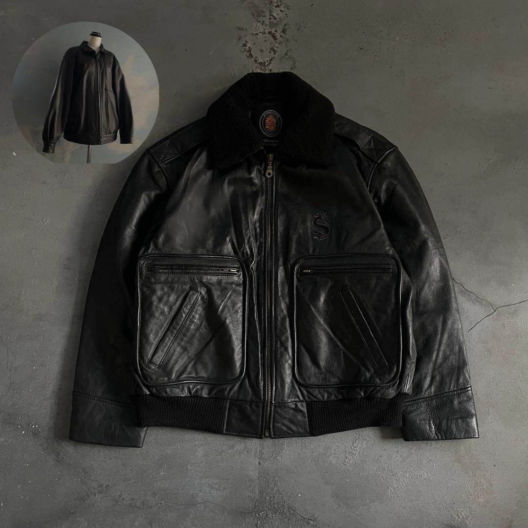 type G-1”durability“牛革“bomber jacket