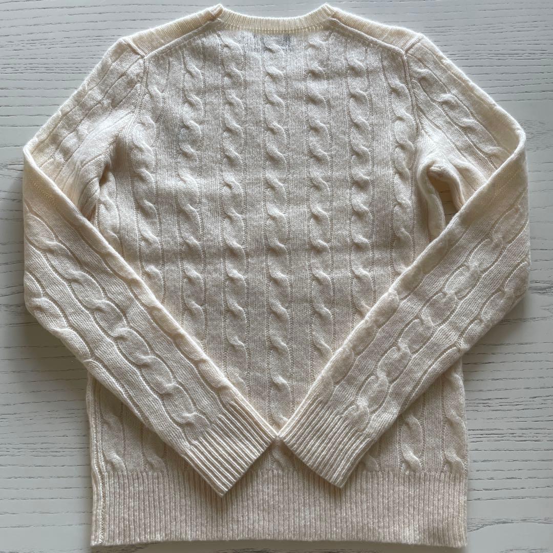 POLO RALPH LAUREN カシミヤ混ウールケーブルニット XS
