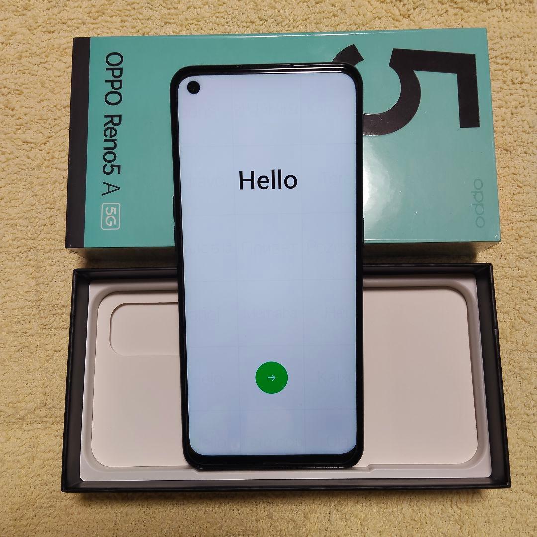 OPPO Reno 5 A 5G シルバーブラック 本体