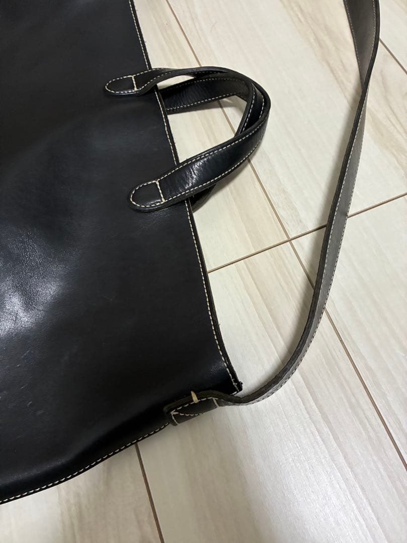 土屋鞄 黒 ディアリオ 2WAY トートバッグ ショルダーバッグ