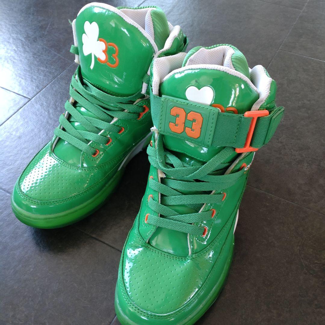 たく様用【EWING ATHLETICS エナメルグリーン】26.5cm 中古