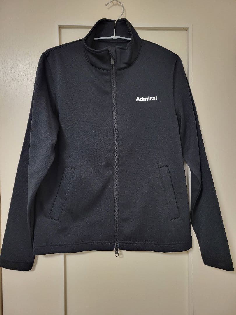 【美品】Admiral　テニス　ジャケット　ブラック　M　ダブルジッパー