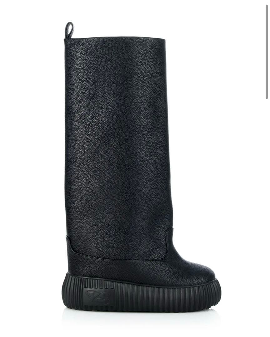 YELLOブラック ロングブーツ