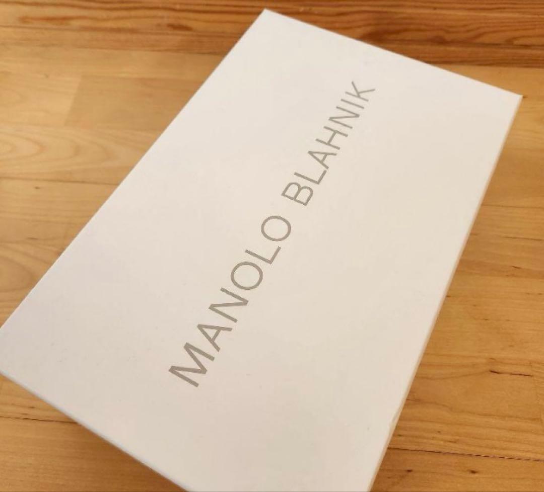 MANOLO BLAHNIK ブラックミュール 38