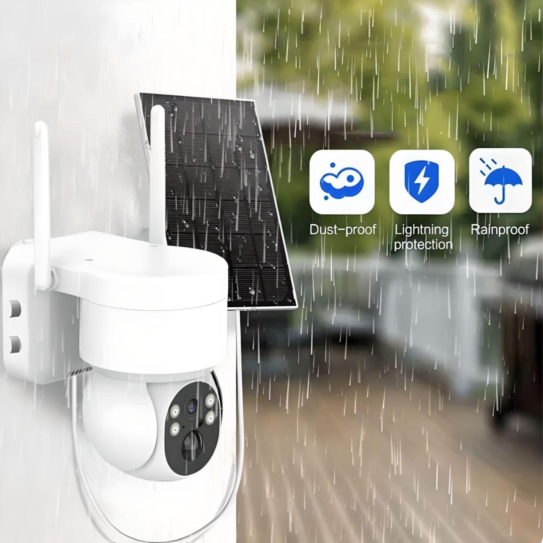 ✨ソーラーパネル♡屋外 アウトドア 監視カメラ♡首振り カモフラージュ 小型✨