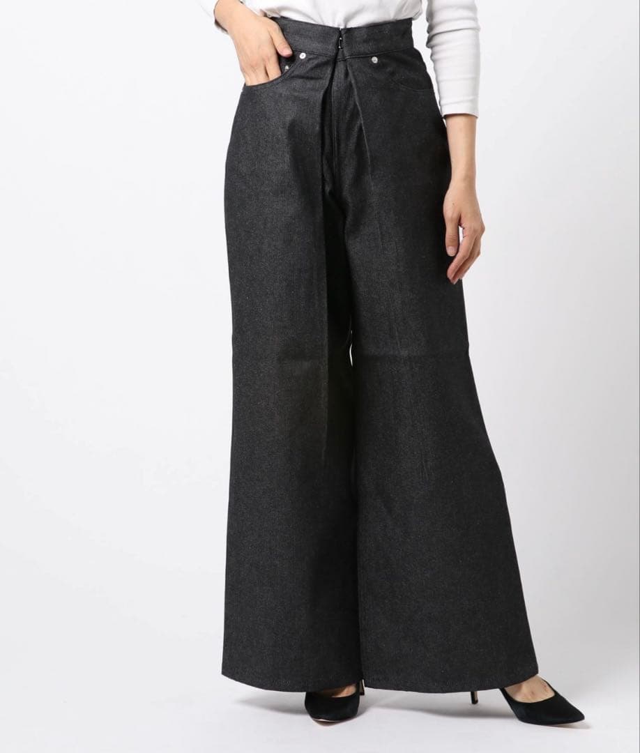 パンツ RIGID DENIM WIDE PANTS