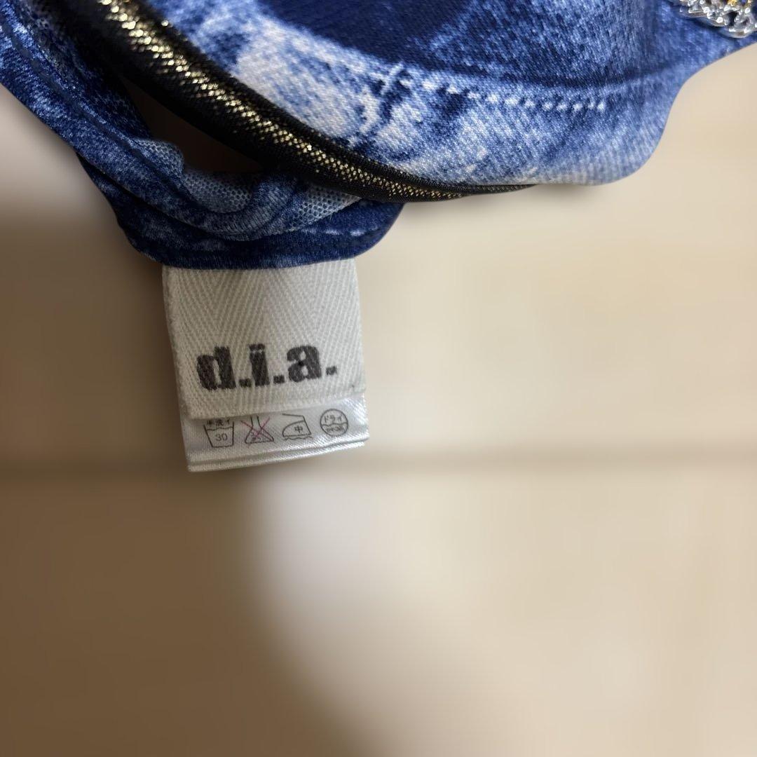 d.i.aデニム風チェーン付きミセブラ