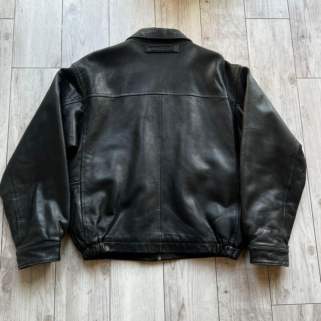 80s~ NAUTICA レザージャケット　A2 短丈　海外ストリート　XL相当