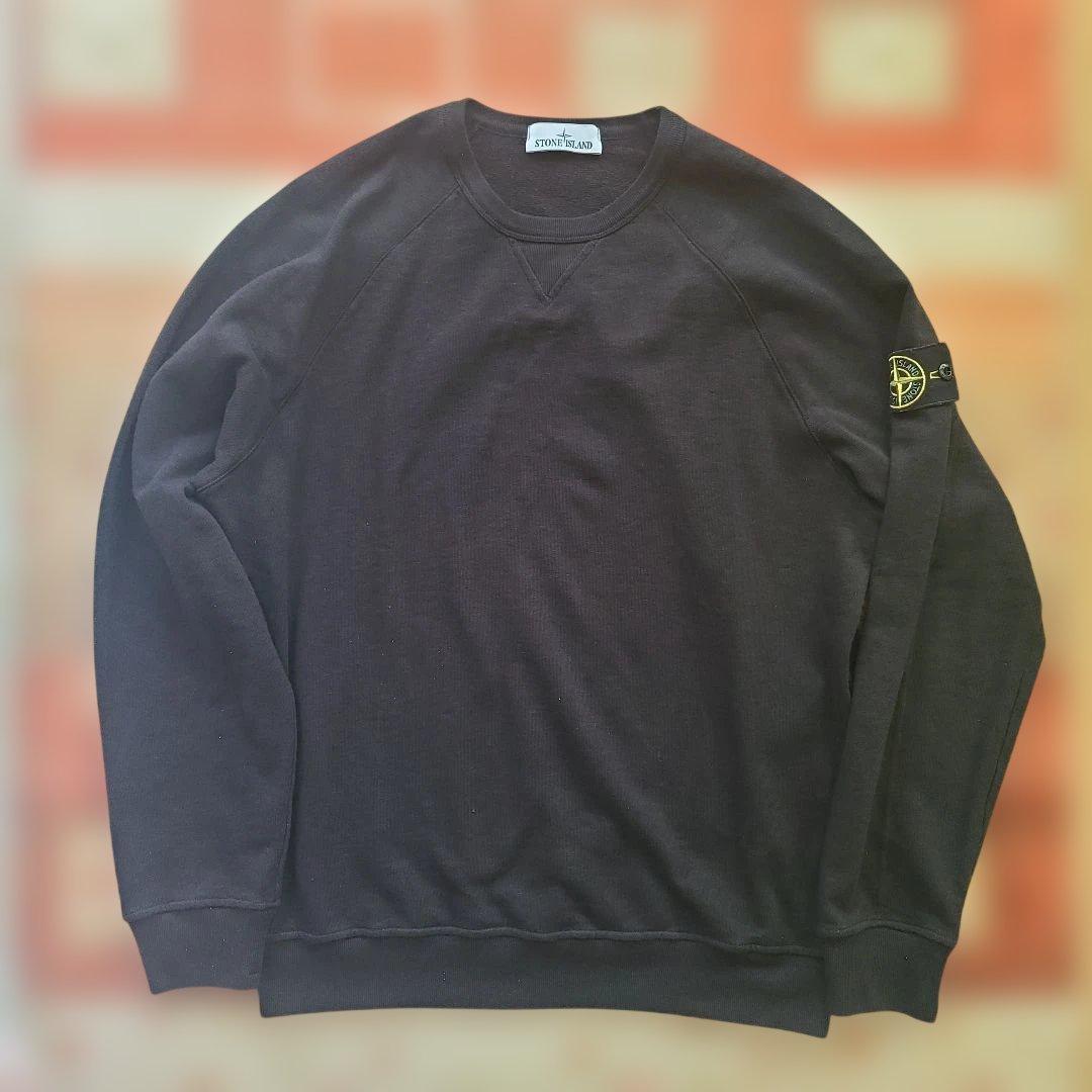 Stone  ストーンアイランド ブラッククルーネックトレーナー L