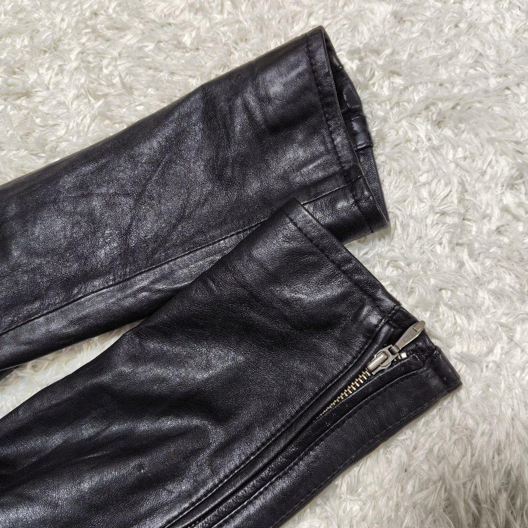 ヴァンキッシュゴールド　ジャケット　レザー　ラム　羊革　キルティング　48