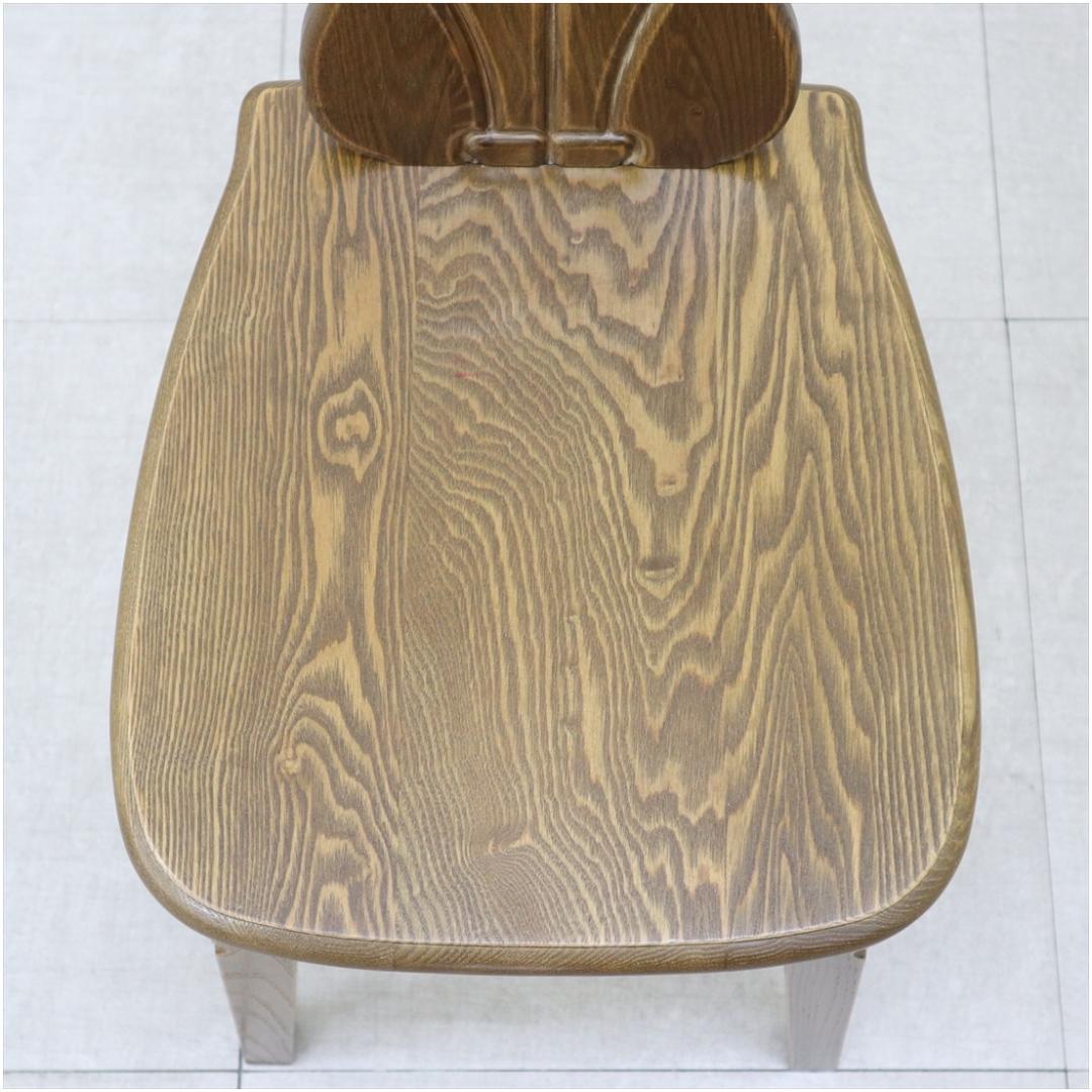 パリの雑貨屋 F-970 ネコチェア 椅子 木製 天然木 タモ材 玄関 チェア