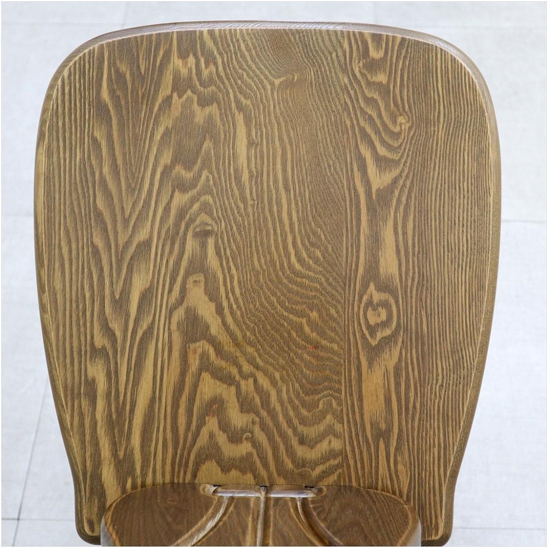 パリの雑貨屋 F-970 ネコチェア 椅子 木製 天然木 タモ材 玄関 チェア