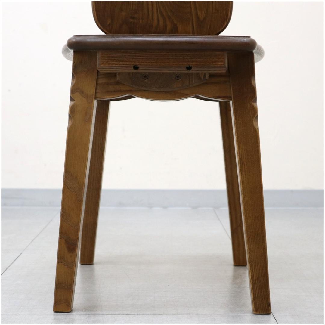 パリの雑貨屋 F-970 ネコチェア 椅子 木製 天然木 タモ材 玄関 チェア