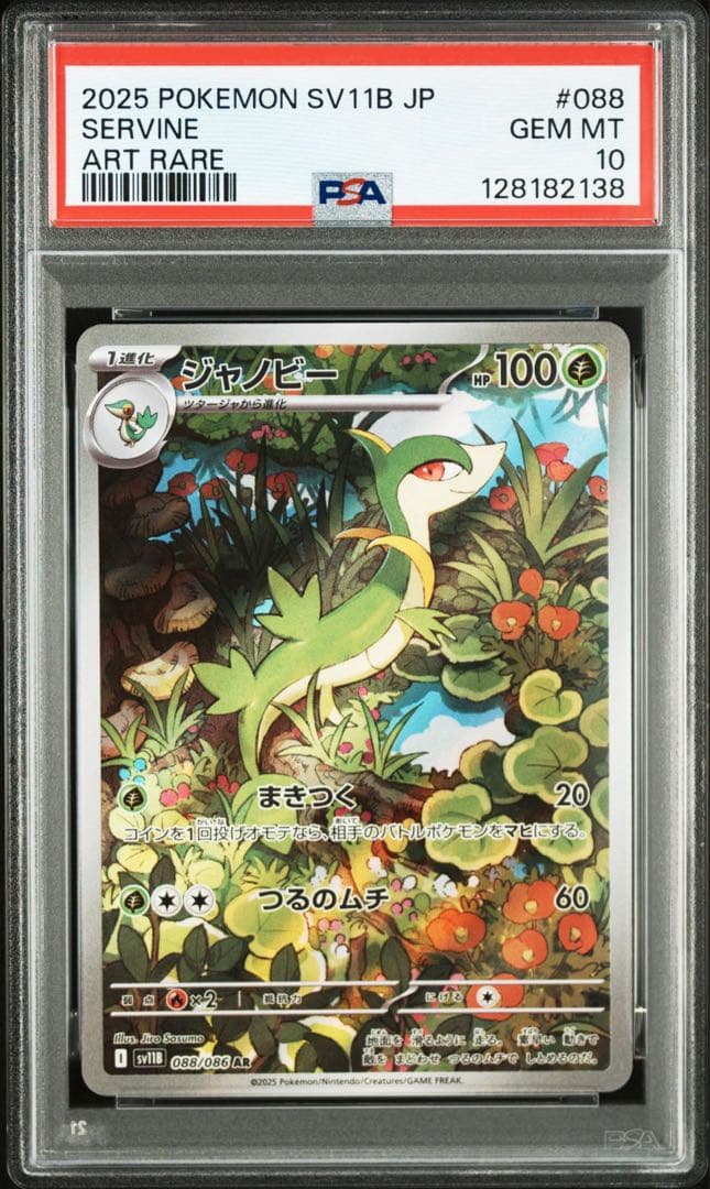 【PSA10 3連番】ジャローダex SAR 進化ライン ツタージャ ジャノビー