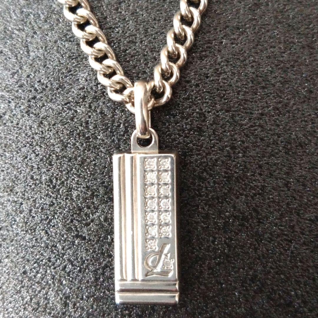 良品 レダシルマ ネックレス ペンダント ダイヤ0.14ct ゲルマニウム