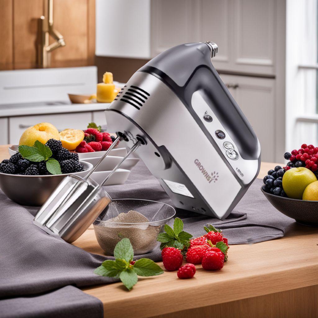 ハンドミキサー200W - 多機能・高効率・安全デザイン