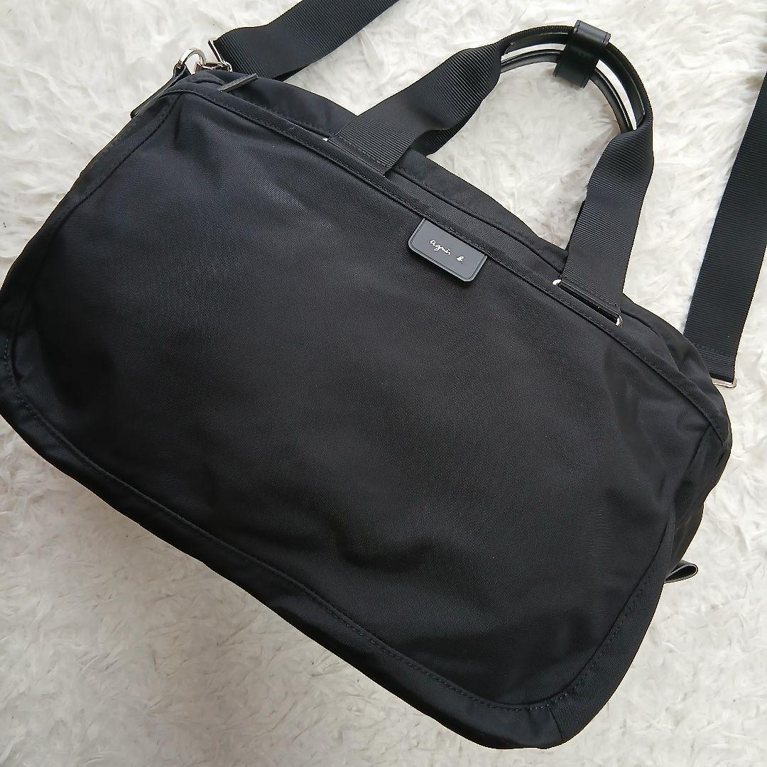 【極美品】【agnes b.】ナイロン 2wayボストンバッグ My bag