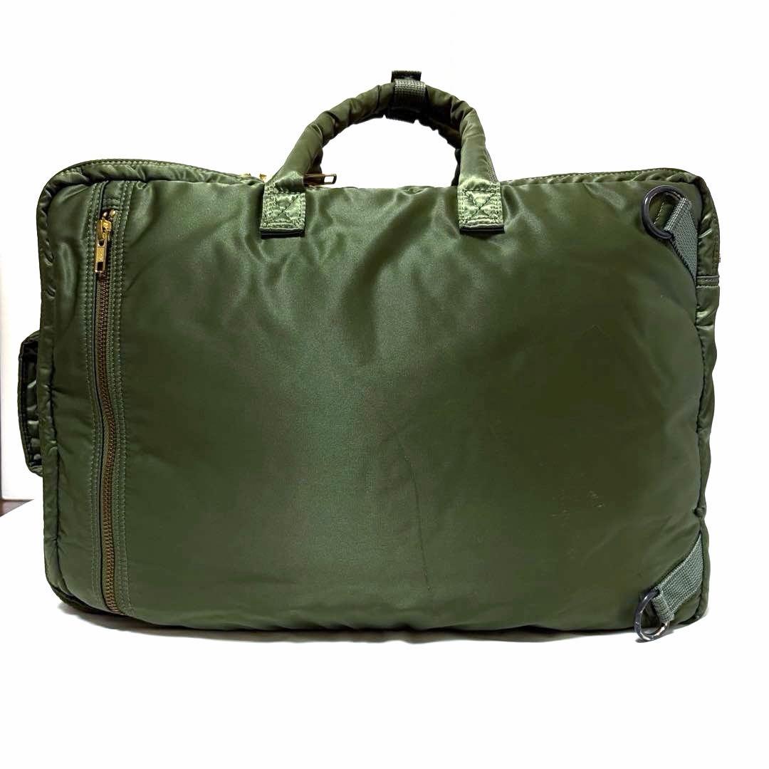極美品✨希少 ポーター タンカー ビジネスバッグ3way 2層式 A4可 セージ