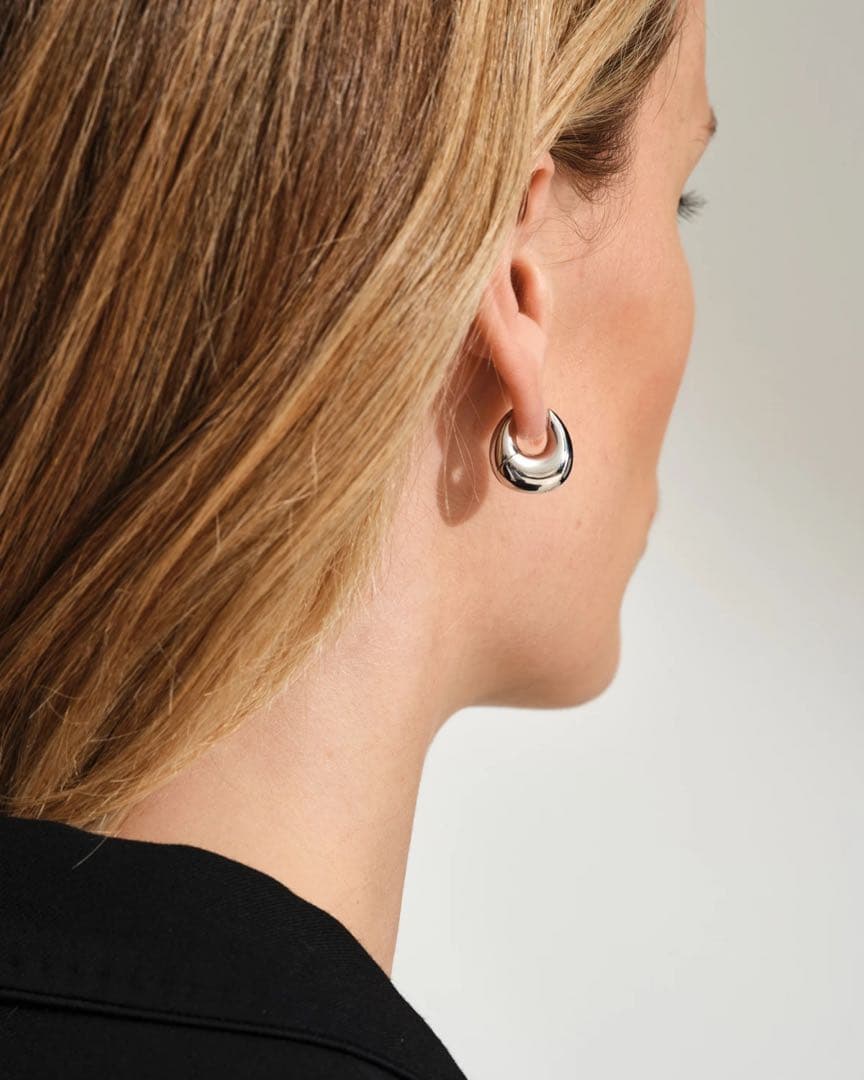 TOMWOOD bao hoops small シルバー ピアス(両耳用)