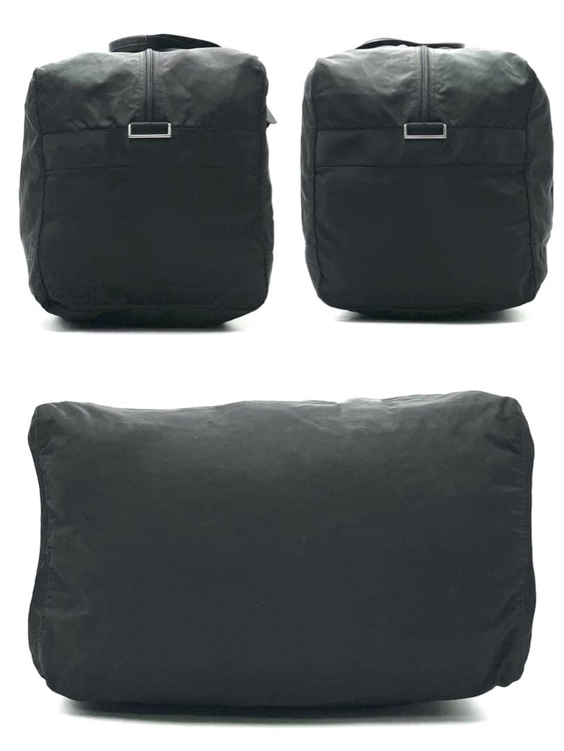 専用 プラダ 三角ロゴ アイコン ボストンバッグ A4収納可能 プレート 白タグ