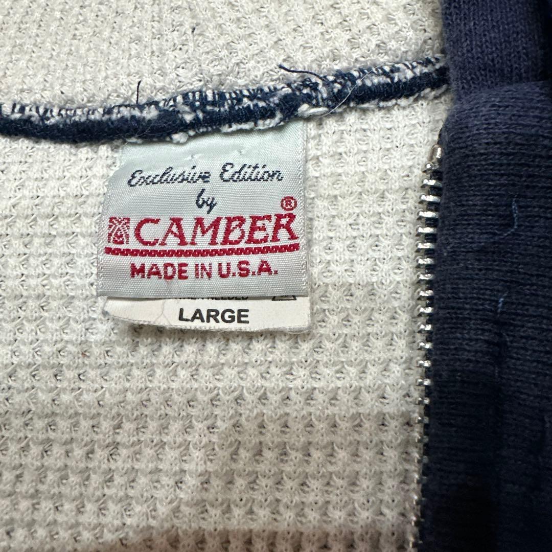 CAMBER ネイビー フルジップパーカー L