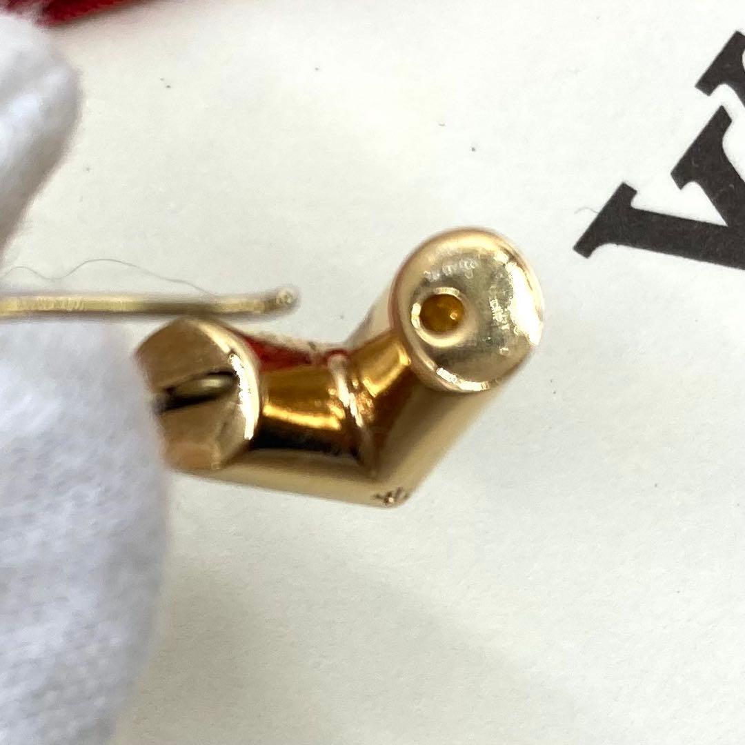 【鑑定済・美品】ルイヴィトン フープピアス エセンシャルV M61088 片耳