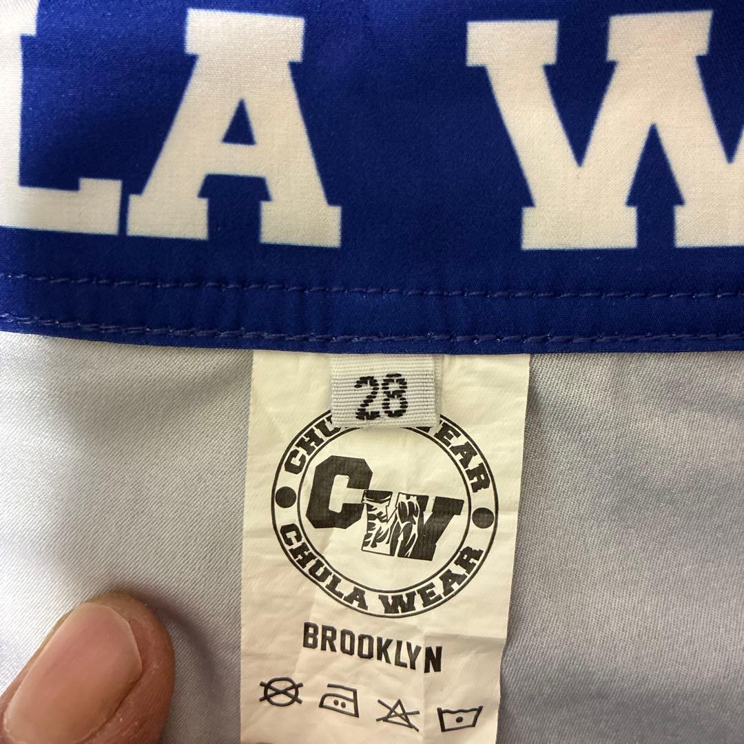 CHULA WEAR 水着 青/白 ストライプ 28