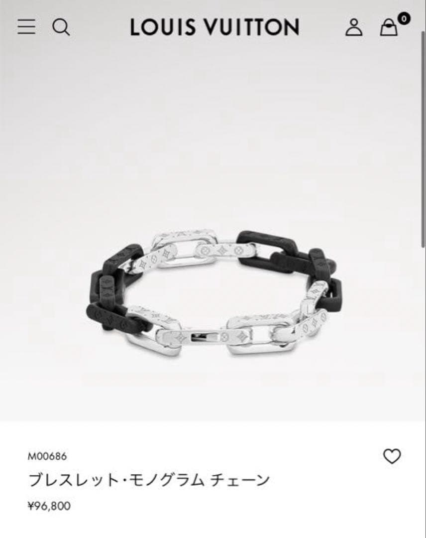 LOUIS VUITTON モノグラムチェーン ブレスレット