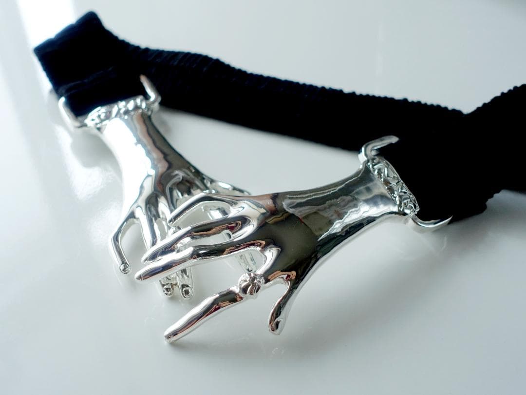 ヴィンテージ風 1970年代 ヴィクトリアンスタイル ハンドモチーフベルト