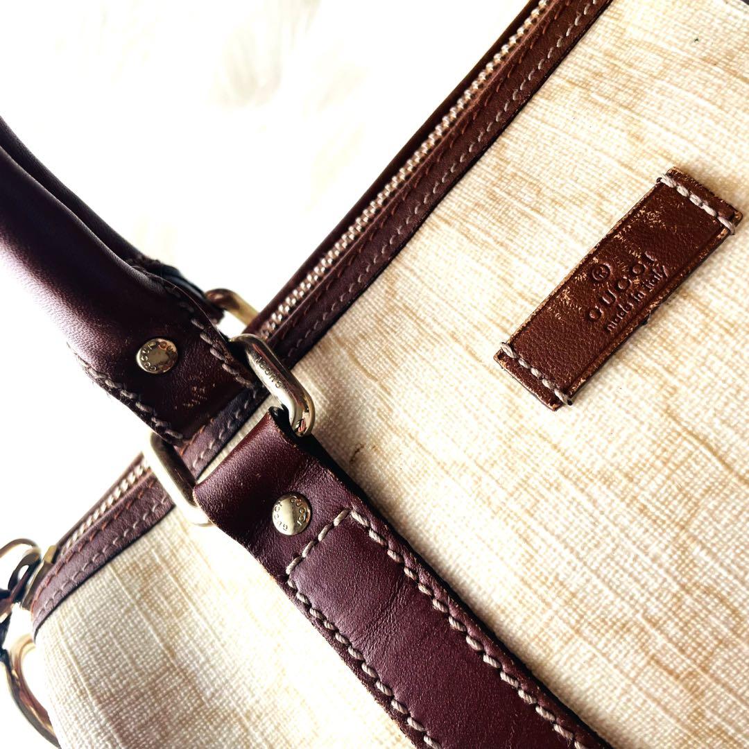 専用꧁美 品꧂ GUCCI グッチ ミニボストン GGスプリーム ハンドバッグ