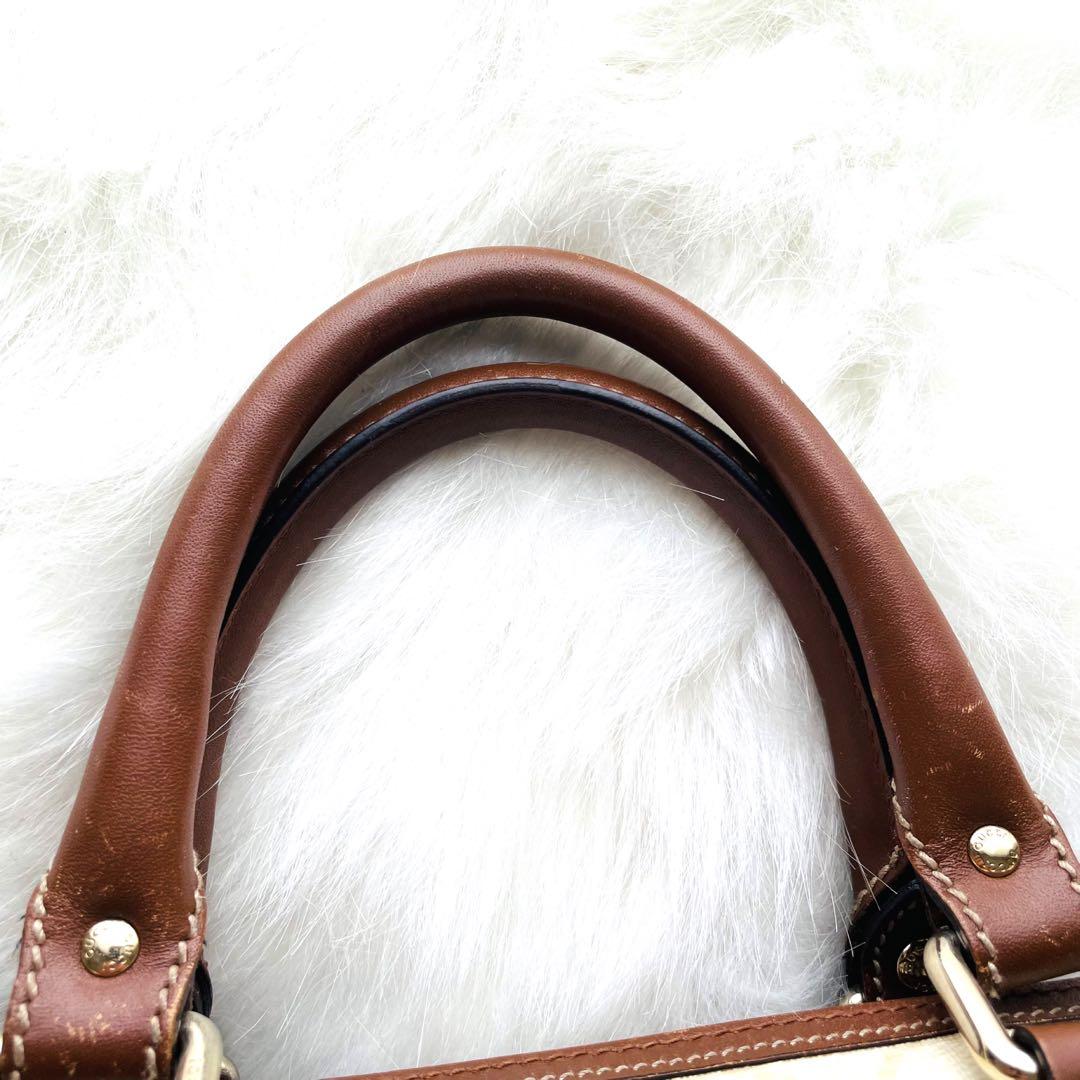 専用꧁美 品꧂ GUCCI グッチ ミニボストン GGスプリーム ハンドバッグ