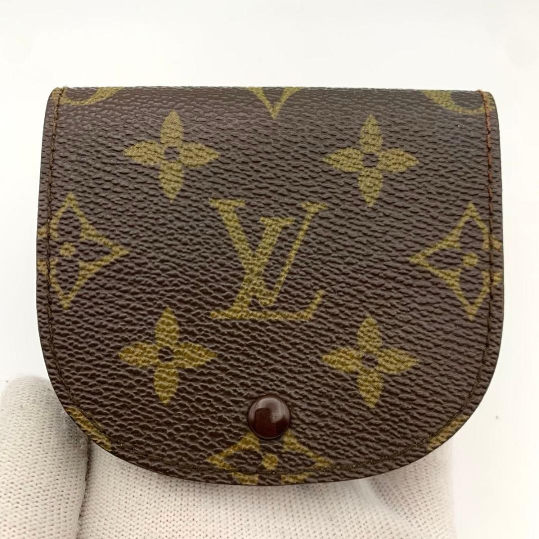 鑑定済み 美品 ルイヴィトン ポルトモネ グゼ ケース 財布 コンパクト