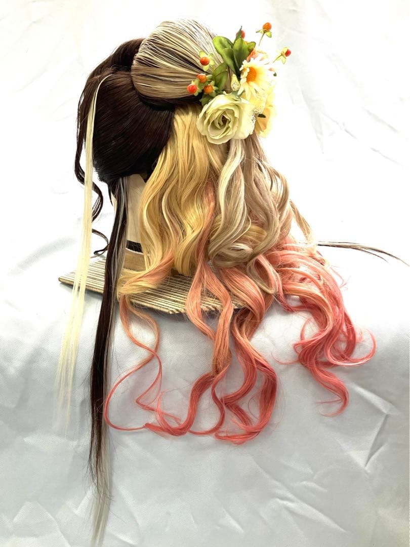 辰巳7号サイズ、創作耐熱ファイバープラス、中古舞踊かつら、大衆演劇かつら