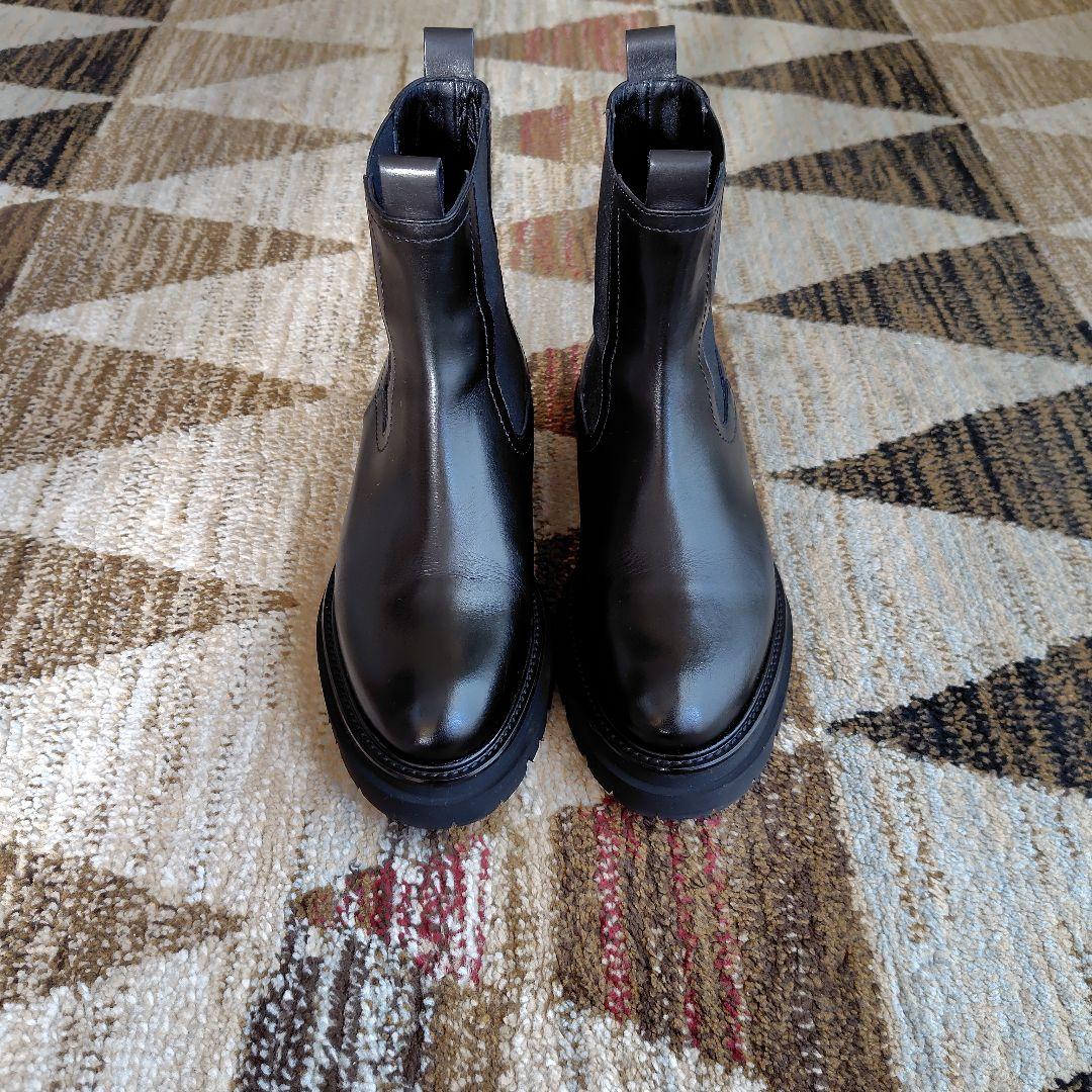 PASCUCCI レザー サイドゴアブーツ　軽量 厚底 9438 【美品】