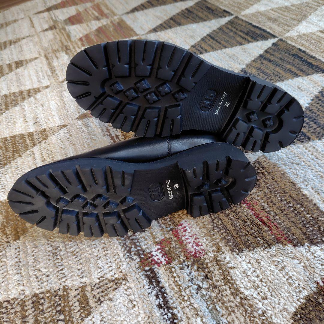 PASCUCCI レザー サイドゴアブーツ　軽量 厚底 9438 【美品】