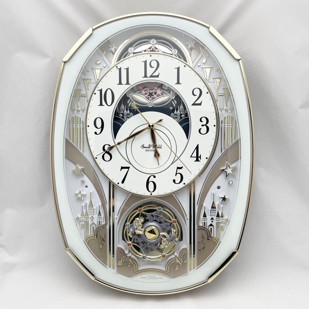 【極美品】スモールワールド 電波からくり掛時計 4MN551RH03