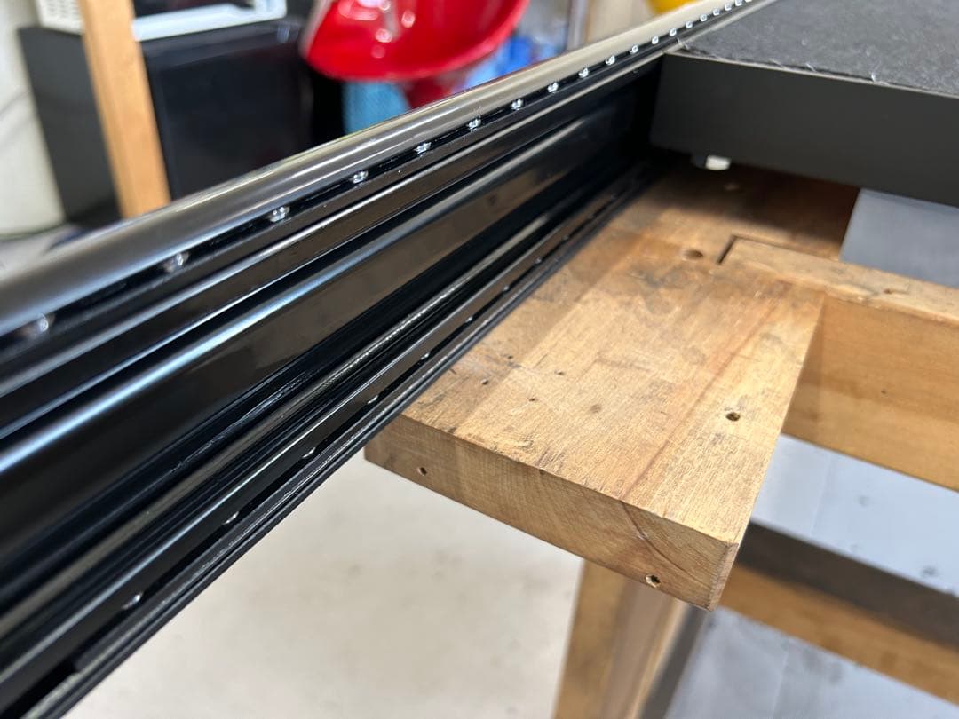 shinのページ ハイエーススライドフロア黒レール黒フェルト引手ポール