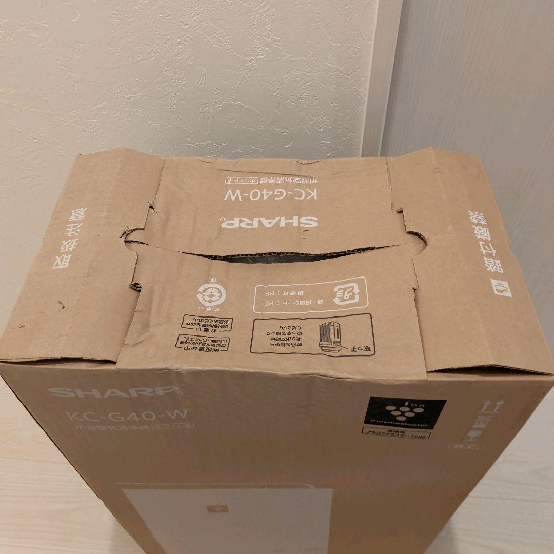 【新品】SHARP KC-G40-W 加湿空気清浄機 プラズマクラスター