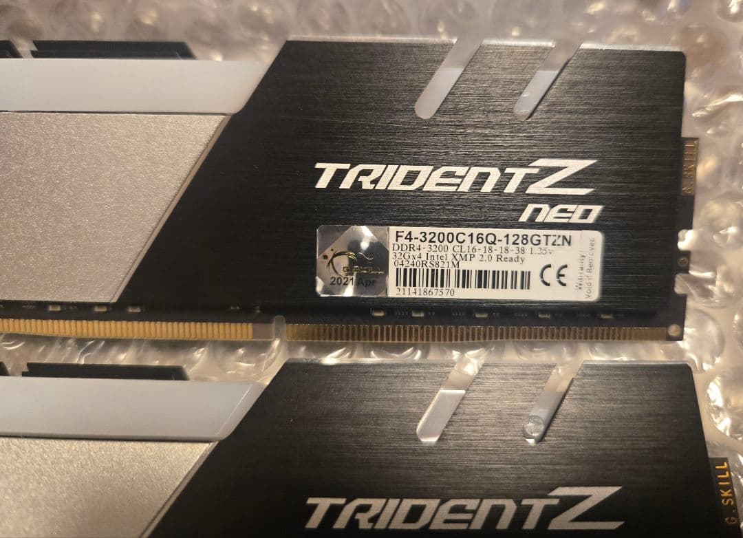 メモリー G.SKILL 64G(32GBx2) DDR4