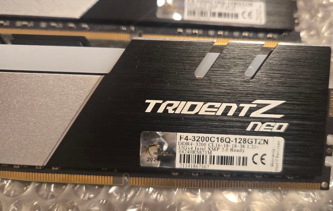 メモリー G.SKILL 64G(32GBx2) DDR4