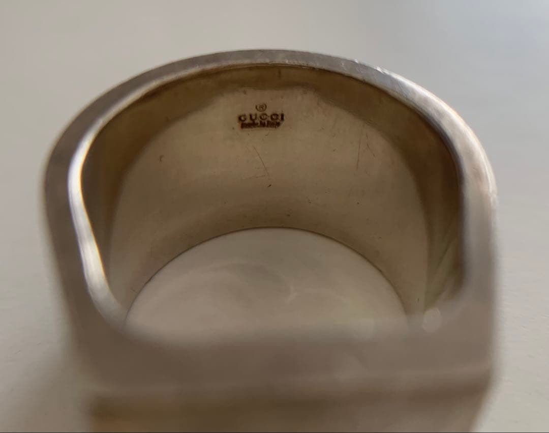 GUCCI シルバー スクエアリング