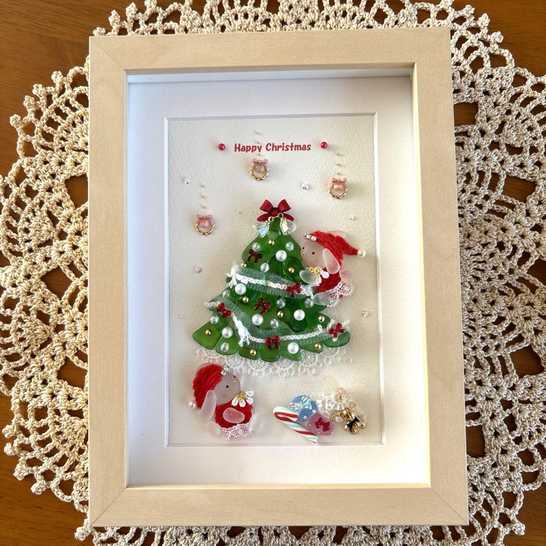 シーグラスアート❁可愛いクリスマス❁